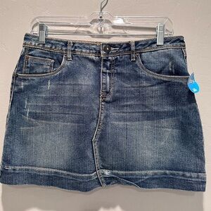 NWT Justice Mini Denim Skort Skirt Size 14.5 Y2K Girly Summer